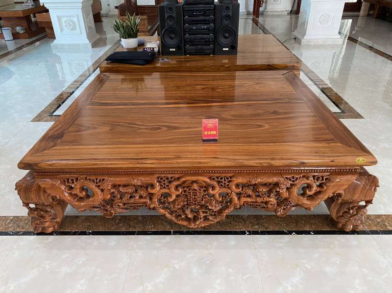 Sập gỗ Hương đục đẹp- ST13