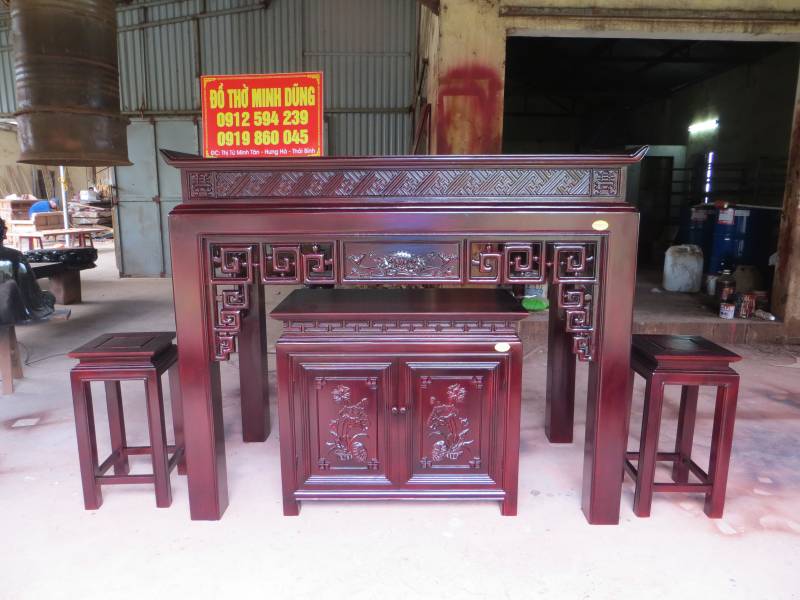 Bàn thờ + tủ phù hợp chung cư - BT22